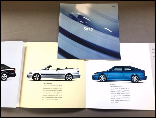 2000 SAAB 9-3 9-5 Convertible Viggen 93 95 Original Car Sales Brochure Catalog