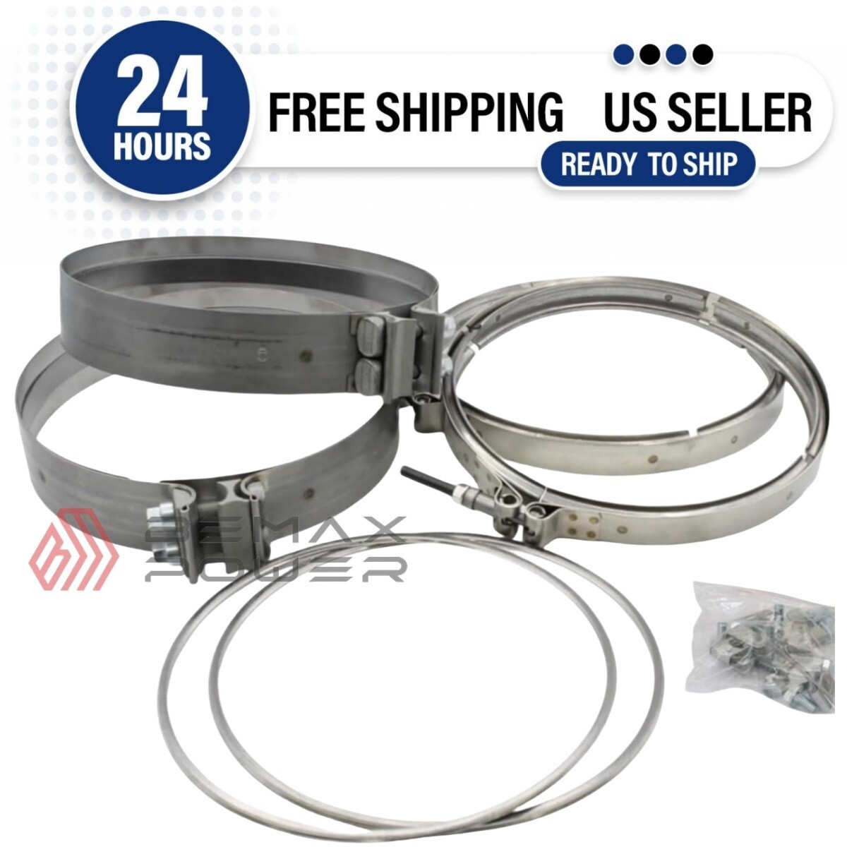 New DPF Filter Clamp Gasket Kit for Detroit DD13 DD15 A680950202 A6809950302 New DPF Filter Clamp Gasket Kit for Detroit DD13 DD15 A680950202 A6809950302