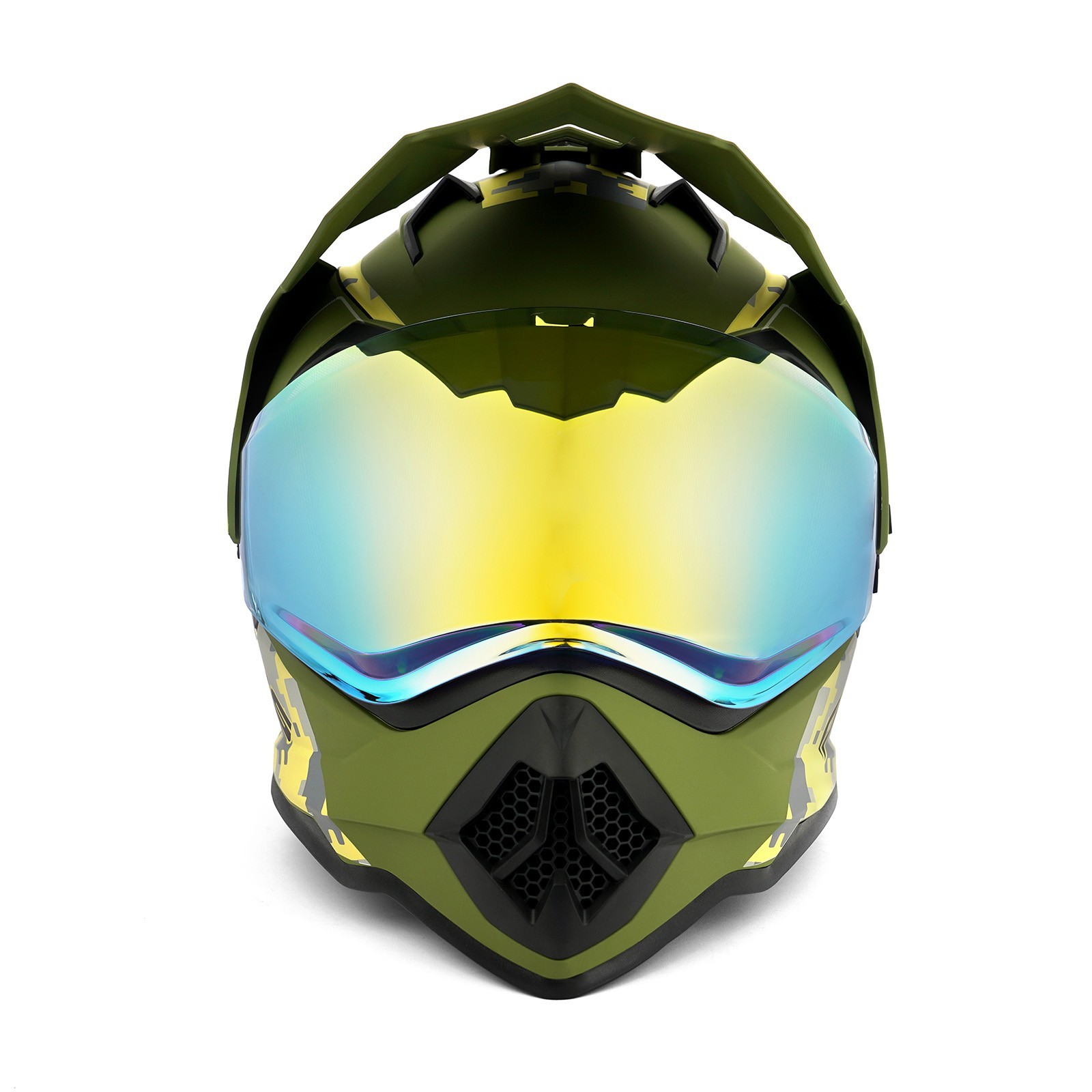 DOT Youth Dirt Bike Helmet Camo Motocross ATV Off-Road Full Face Dual Sport MTB