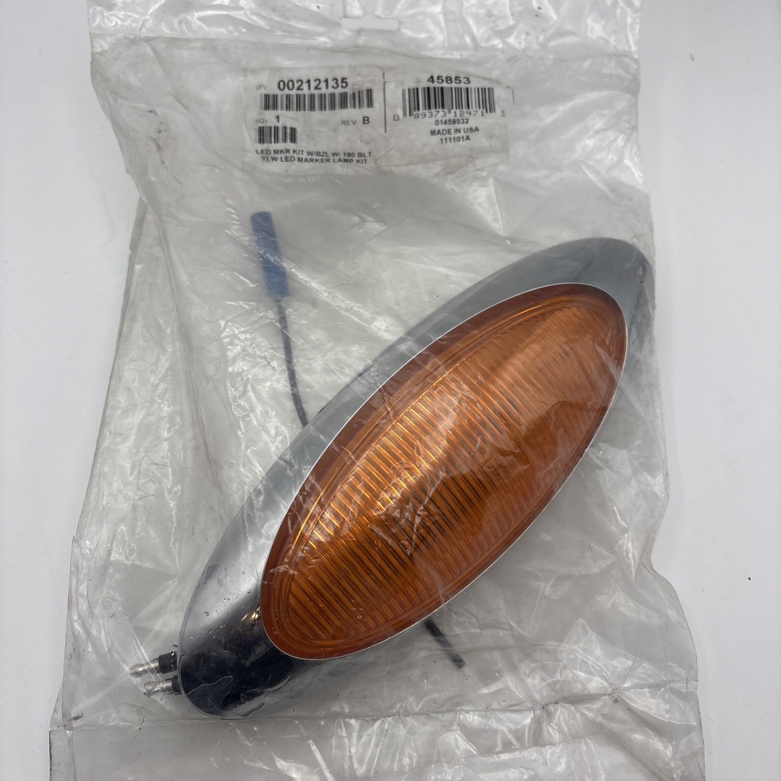 Side Marker Clearance LED Light Amber Grote 45853 Qty 1 Side Marker Clearance LED Light Amber Grote 45853 Qty 1