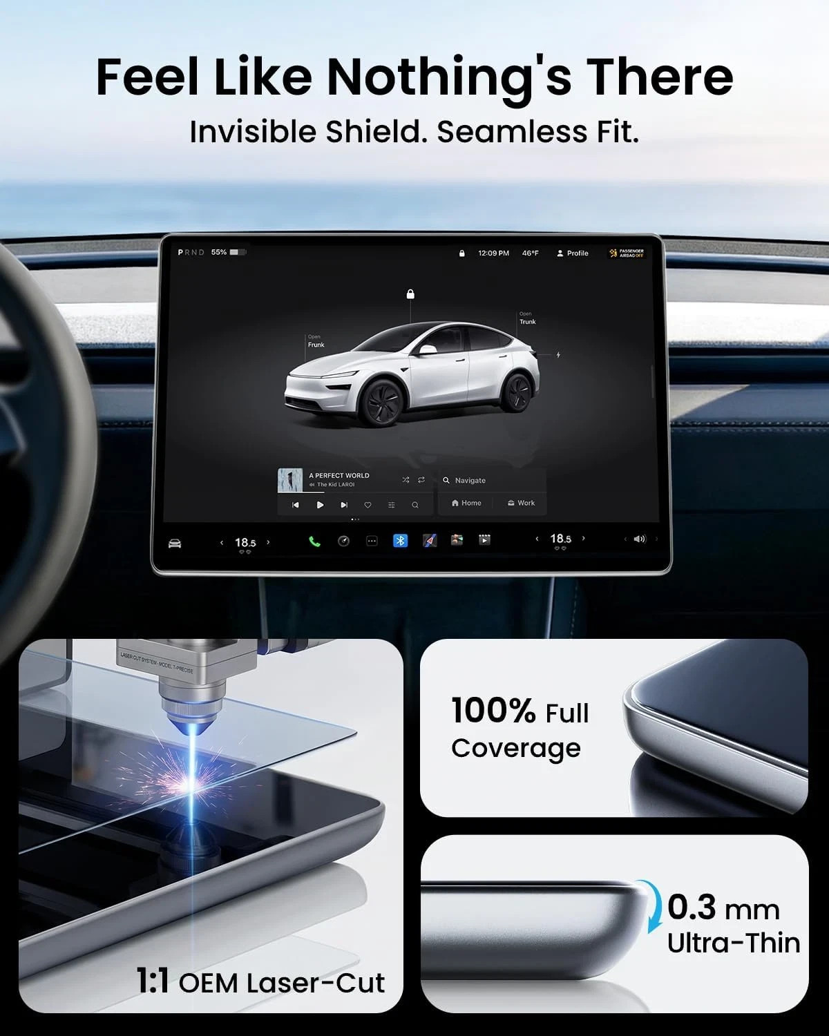 Tesla Screen Protector for Model Y/YL  2026 16\