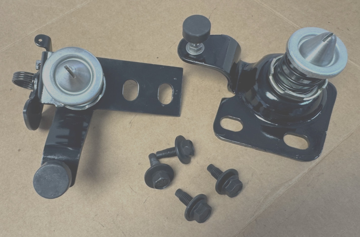 Late 1969 - 1976 C3 Corvette Lower Hood Latch Set 3966621 3966622