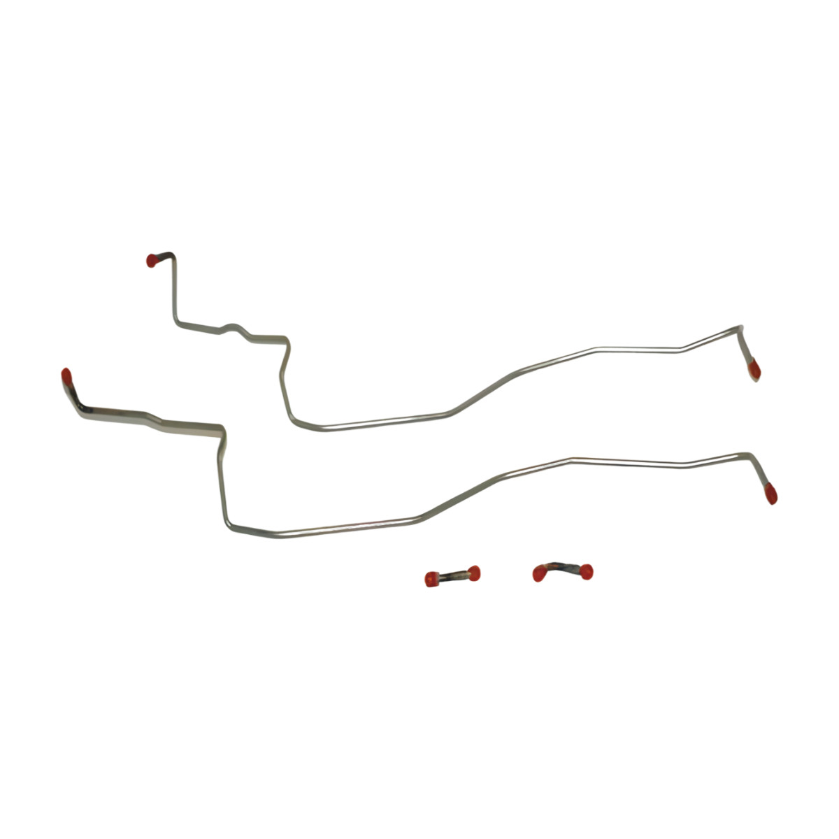 1968-69 Chevrolet Corvette Transmission Cooler Lines 4 Piece Stainless-VTC6801SS