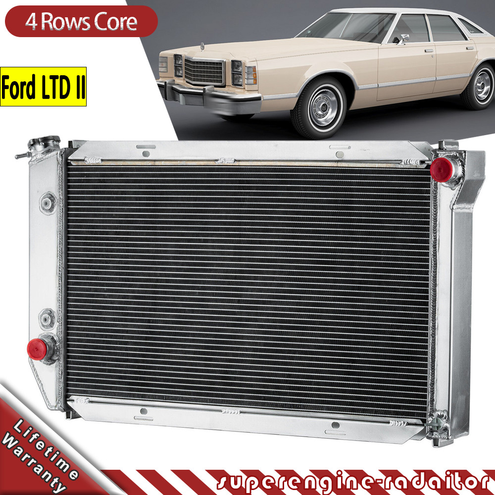 4Row Radiator Fit 1972-79 Ford Ranchero Torino/ Thunderbird/ Mercury Cougar 5.8L