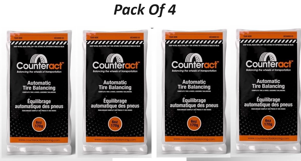 Counteract 6 Oz Automatic Tire Balancing Beads (4 Bags) Tire Balancer Bead Counteract 6 Oz Automatic Tire Balancing Beads (4 Bags) Tire Balancer Bead