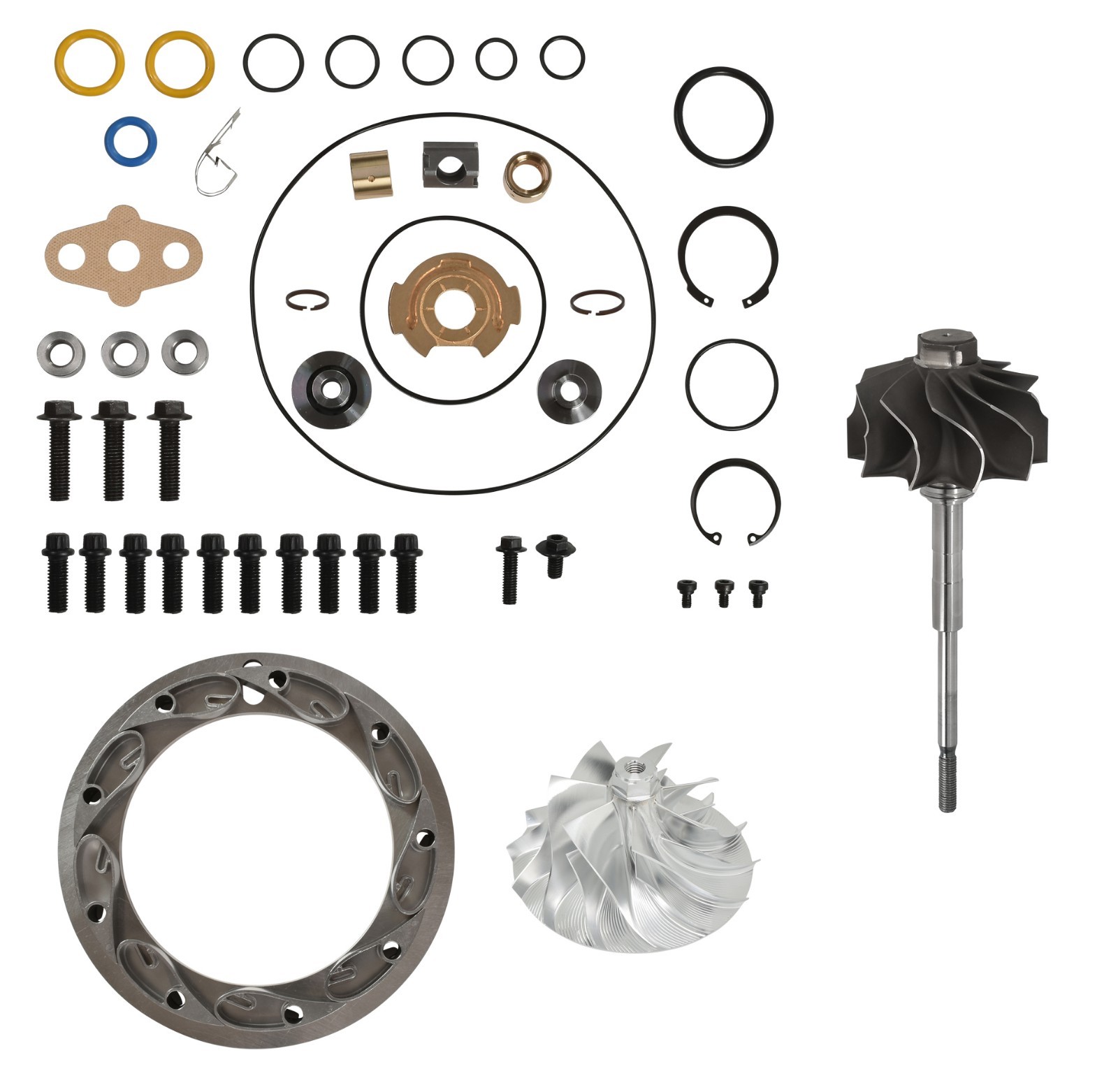 Turbo Rebuild Kit Billet Wheel Vanes Turbine for 03-Early 04 6.0L Powerstroke