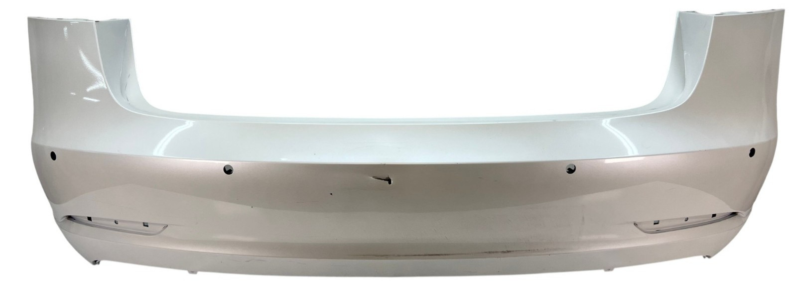 2017-2022 Tesla Model 3 Rear Bumper Cover w/ Sensor Holes White OEM 1083983-00-C