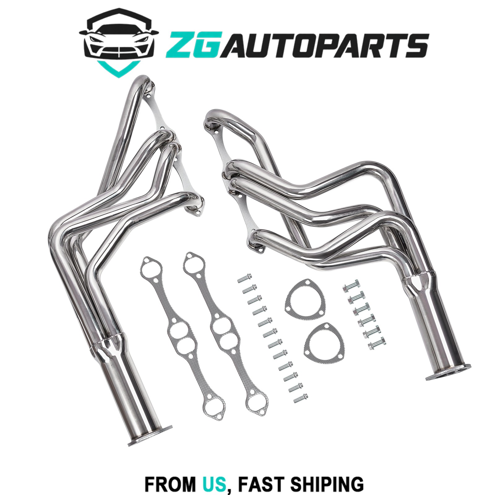 Stainless Full Length Header for SBC Chevy Chevelle El Camino Malibu Monte Carlo