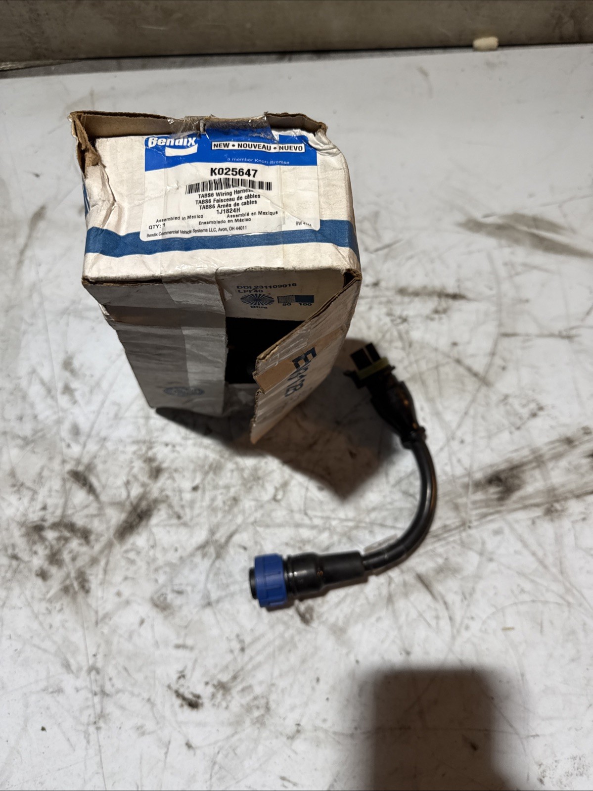 Bendix K025647 Abs Wiring Harness   Power, Advanced Tabs 6, 9, 9\
