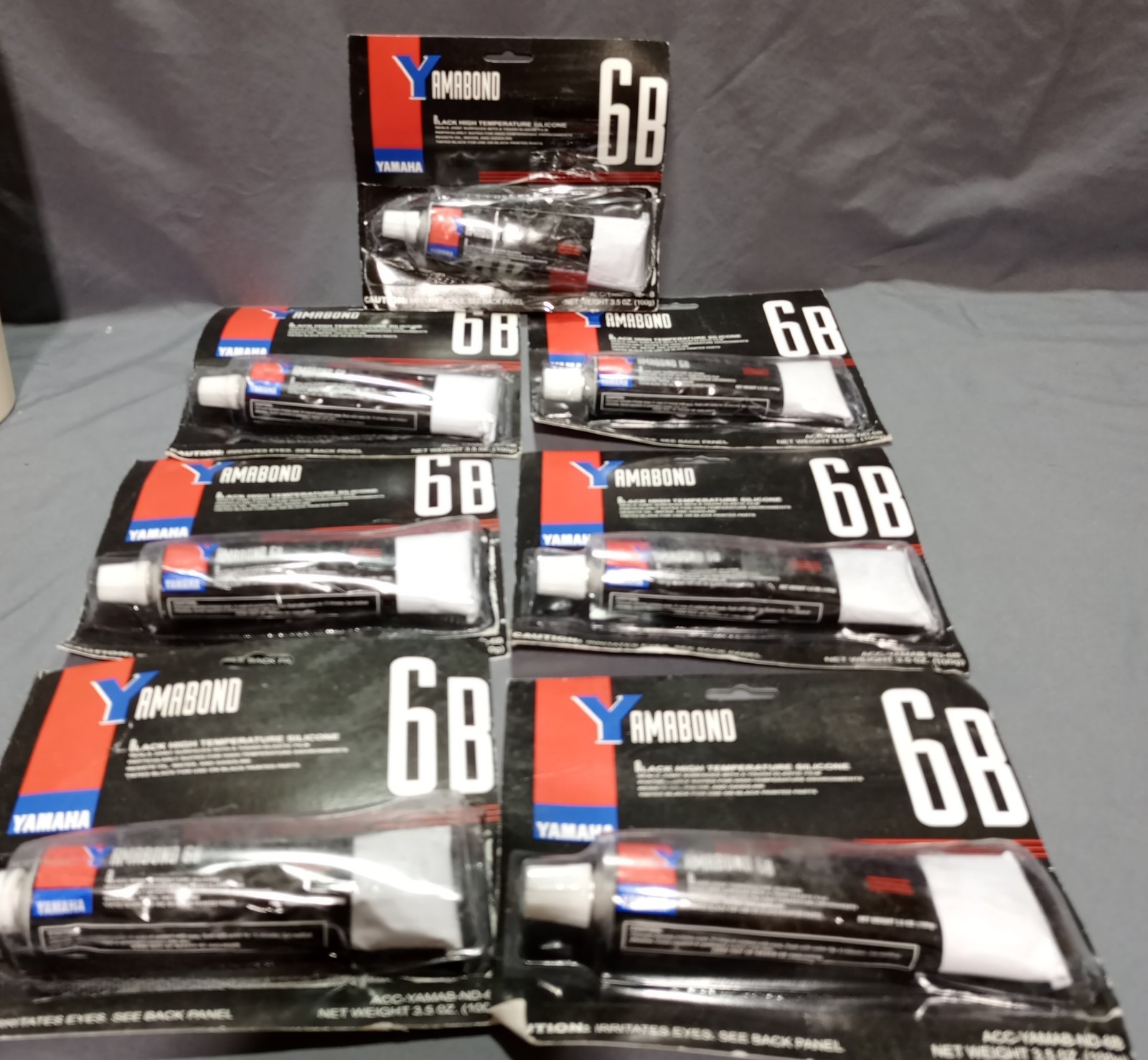 Lot Of 7 Yamabond 6B ACC-YAMAB-ND-6B Silicone 3.5 Oz Each Lot Of 7 Yamabond 6B ACC-YAMAB-ND-6B Silicone 3.5 Oz Each