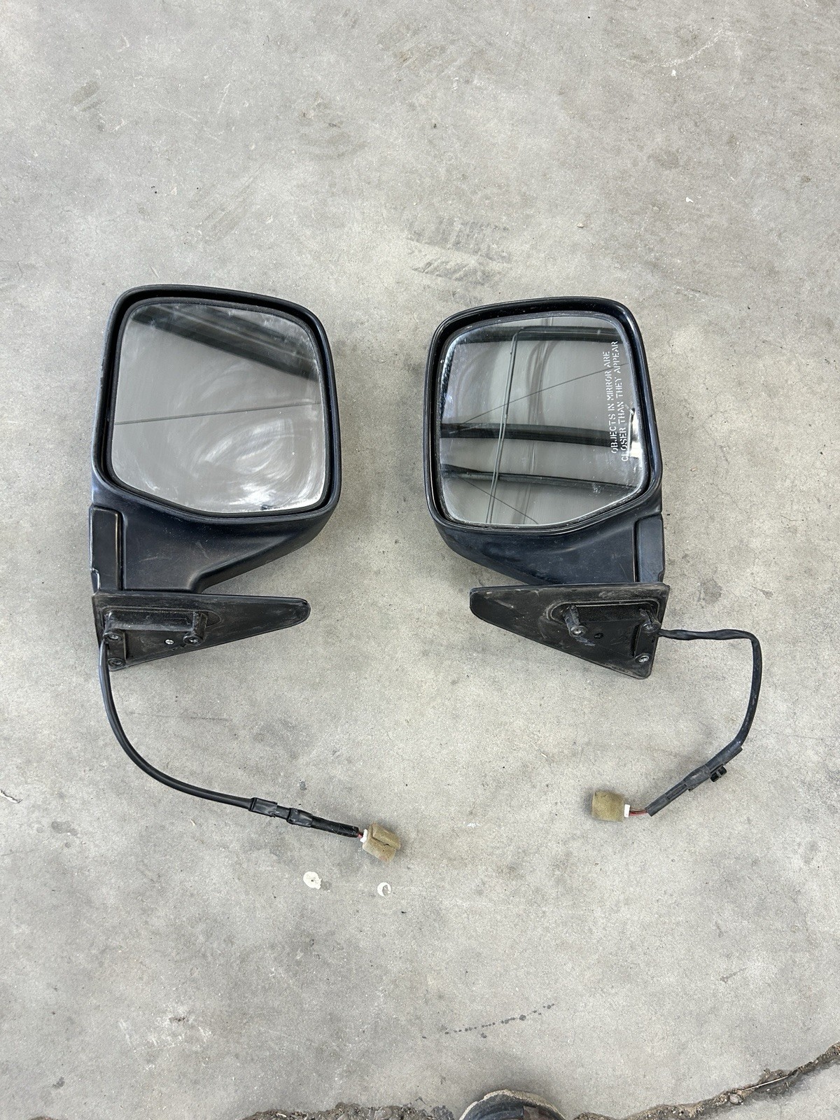 1997 Toyota FJ80 FJZ80 Land Cruiser Door Mirrors Chrome OEM Left Right