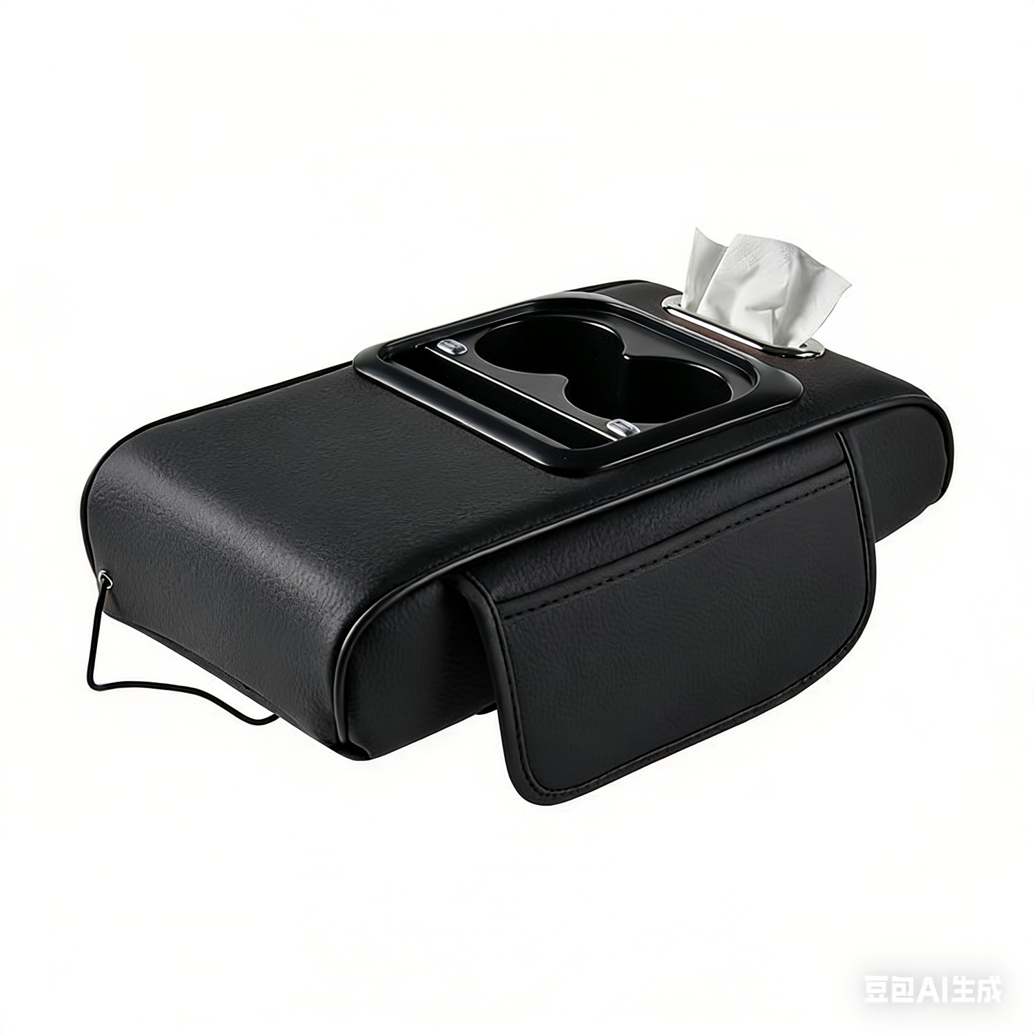 Car Armrest Pad with Led Starry Sky Center Console Box with Cup Holder Tissue US