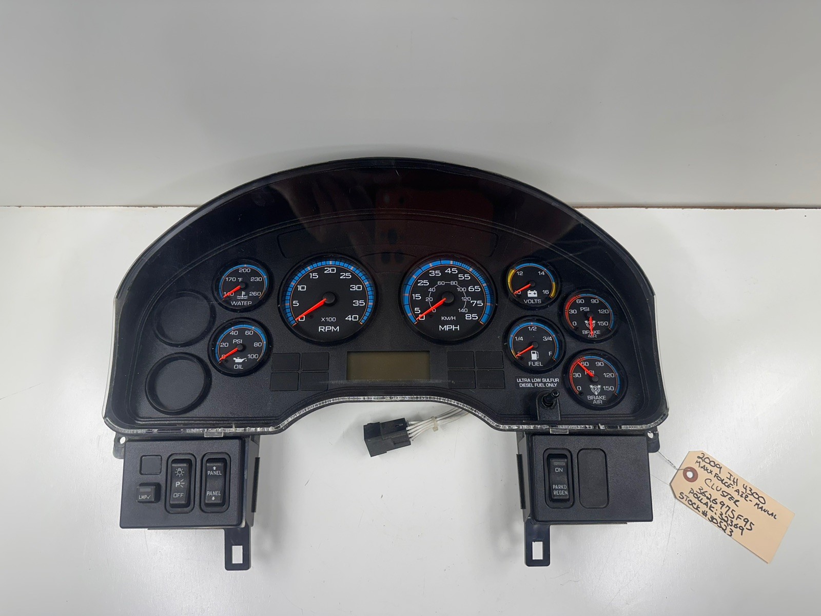 2009 International 4300 Instrument Cluster 3626975F95 2008-2016 4200 4400 Gauge 