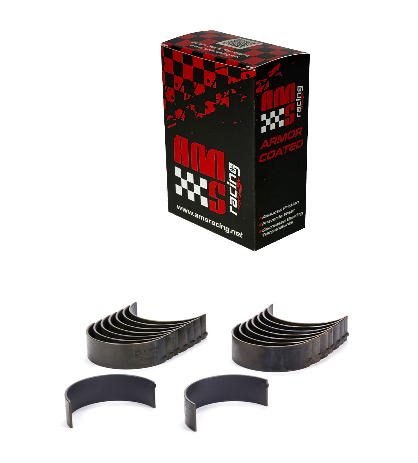 King Armor Coated Standard Rod Bearings Set for Chevy BBC 396 454