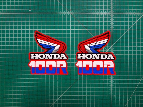 85' 1985 XR 100r xr100 2pc gas tank graphics decals graficos stickers pitbike