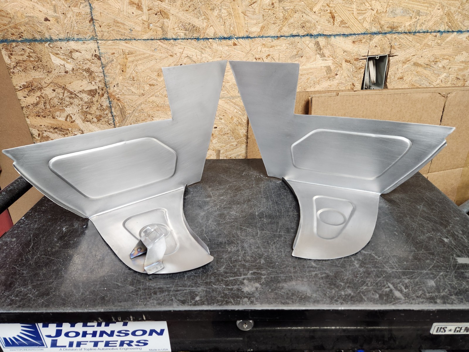 1973-88 Fiat Bertone X1/9 Full 1/4 Panel Trunk Well Floor Pan Set W/ Jack Mount