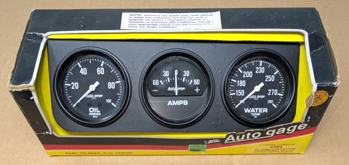 Vintage Auto Meter 2393 2-1/16