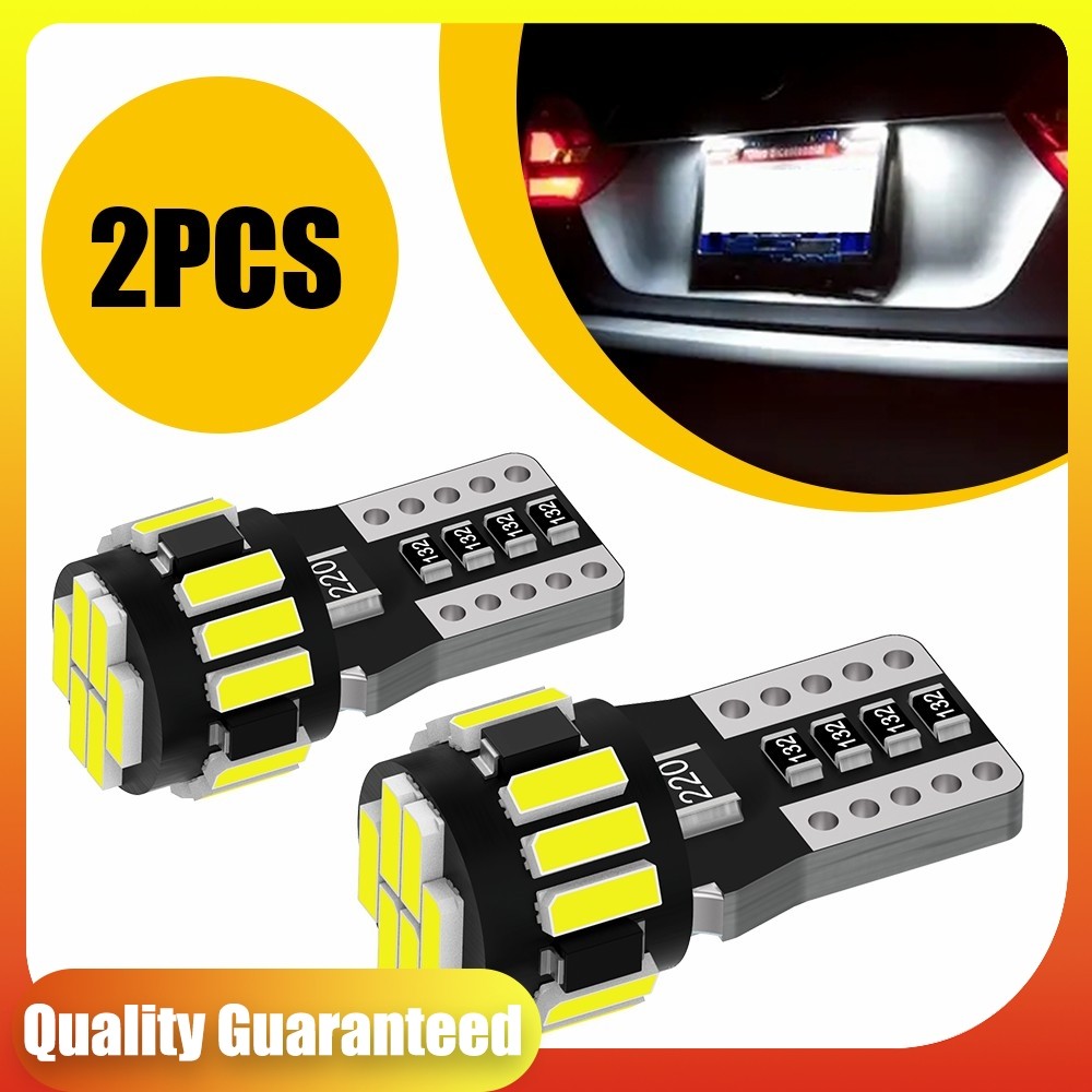 AUXITO 2X T10 LED License Plate Light Bulbs Super Bright 6000K White 168 W5W 194
