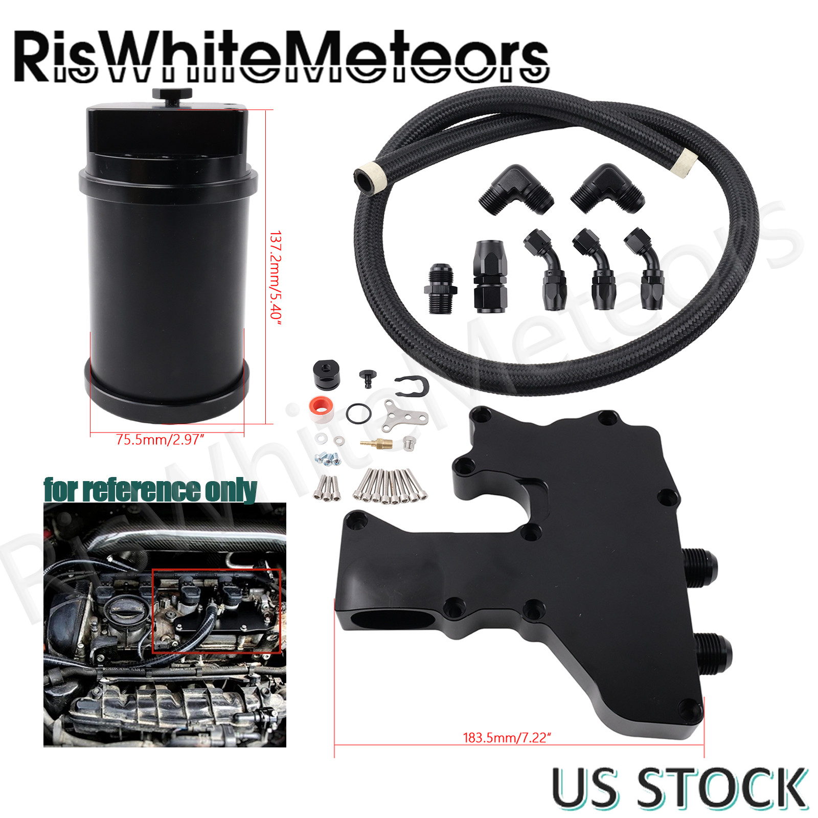 Fit for VW Audi 2.0 TSI TFSI EA888 Gen 1/2 CCTA CBFA Aluminum Oil Catch Tank