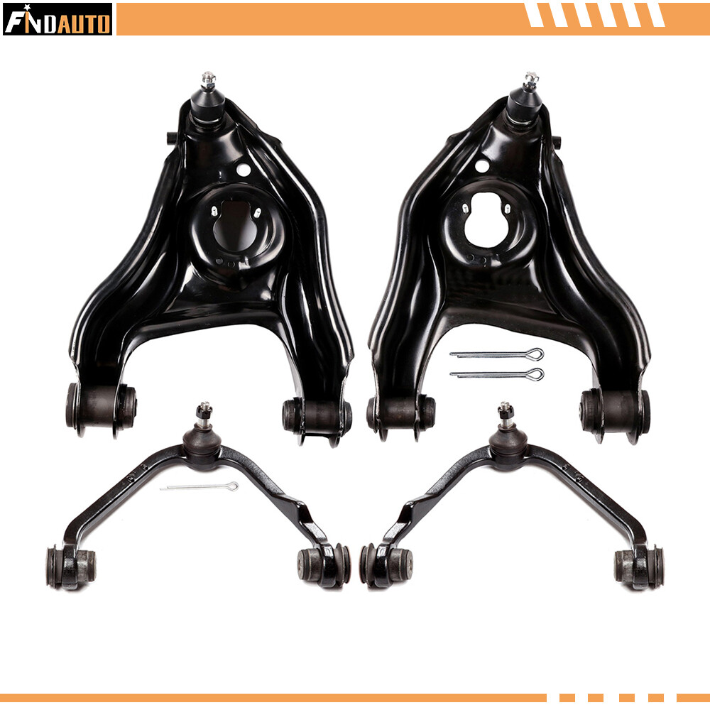 For 1997-2003 Ford F-150 RWD 4PCS Suspension Front Upper Lower Control Arms Set For 1997-2003 Ford F-150 RWD 4PCS Suspension Front Upper Lower Control Arms Set
