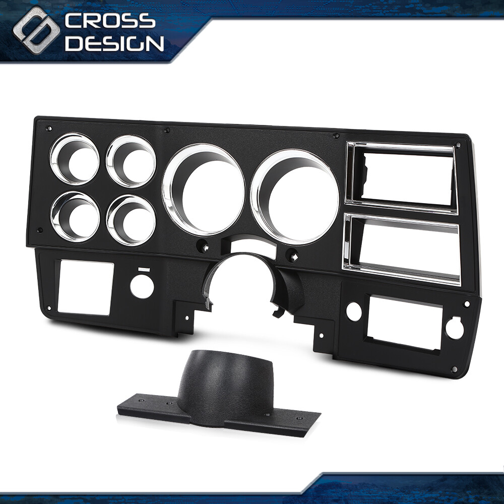 Fit For 84-87 CHEVY GMC TRUCK 81-83 C/K DASH BEZEL W/ A/C W/ LOWER COLUMN COVER