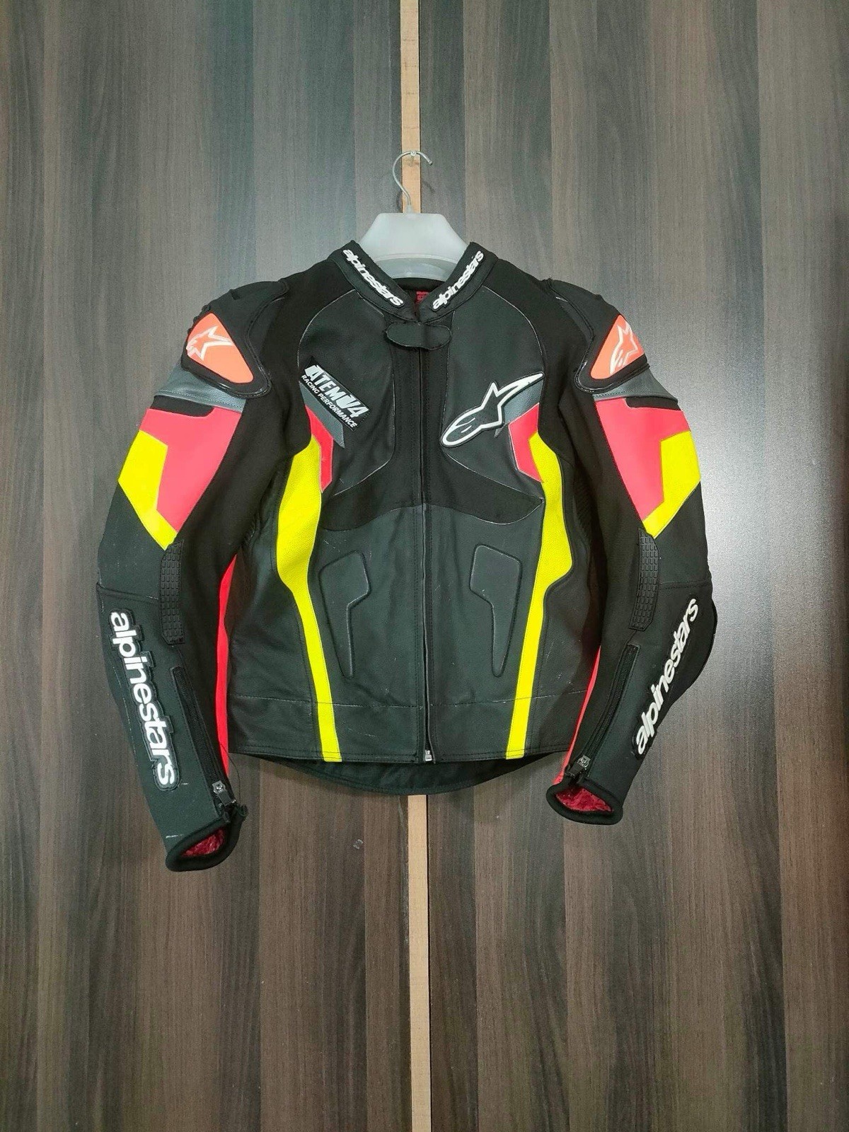 Alphinstars black Motorcycle racing leather Jacket ~ ATEM V4 Design Alphinstars black Motorcycle racing leather Jacket ~ ATEM V4 Design