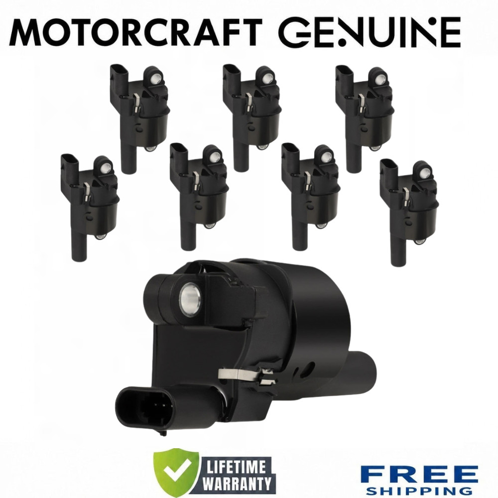 OEM NEW MOTORCRAFT x8 Ignition Coil 2007–2013 Chevrolet Silverado, Tahoe 5.3L V8