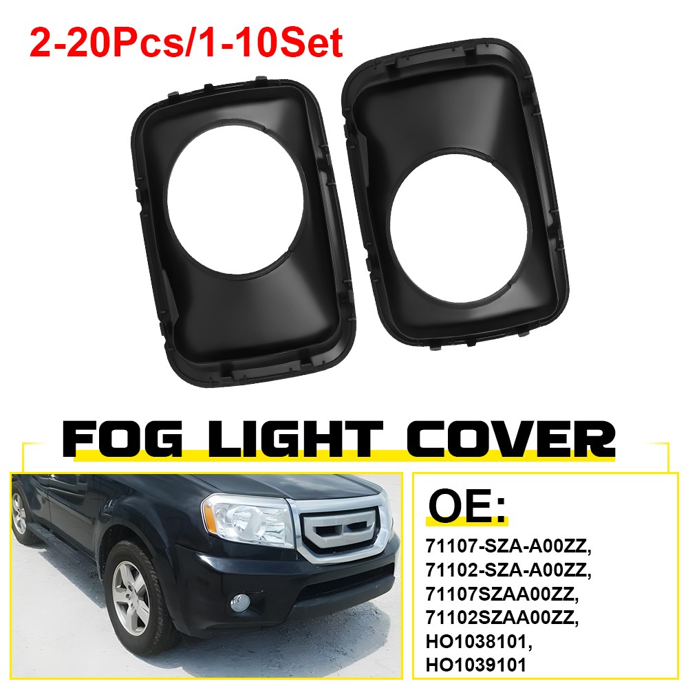 1-10Set Fits 09-11 Honda Pilot Fog Light Trim Set Fog Lamp Cover Bezel HO1038101