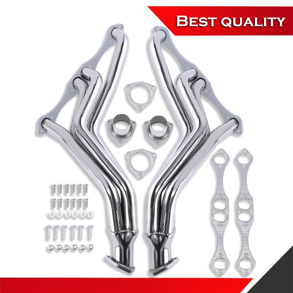 Fat Fenderwell Headers w/Gasket Suit Chevy SBC 283-400 1935-1948 Stainless Steel