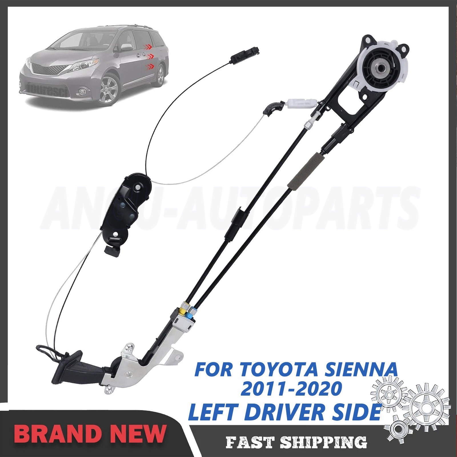 For 2011-2020 Toyota Sienna 3.5L V6 Left Power Sliding Door Cable Driver Side
