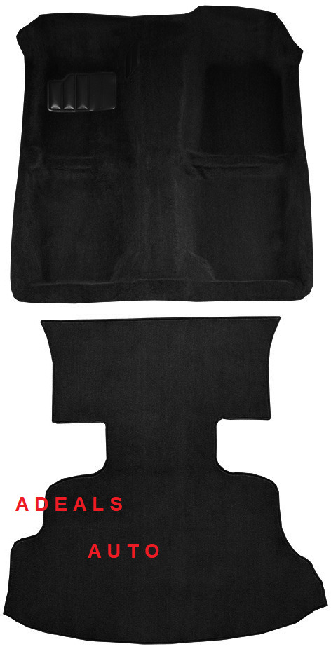 ACC FITS 89-94 240SX COMPLETE BLACK MOLDED CARPET RUG w/o SEAT BELT RETRACTORS