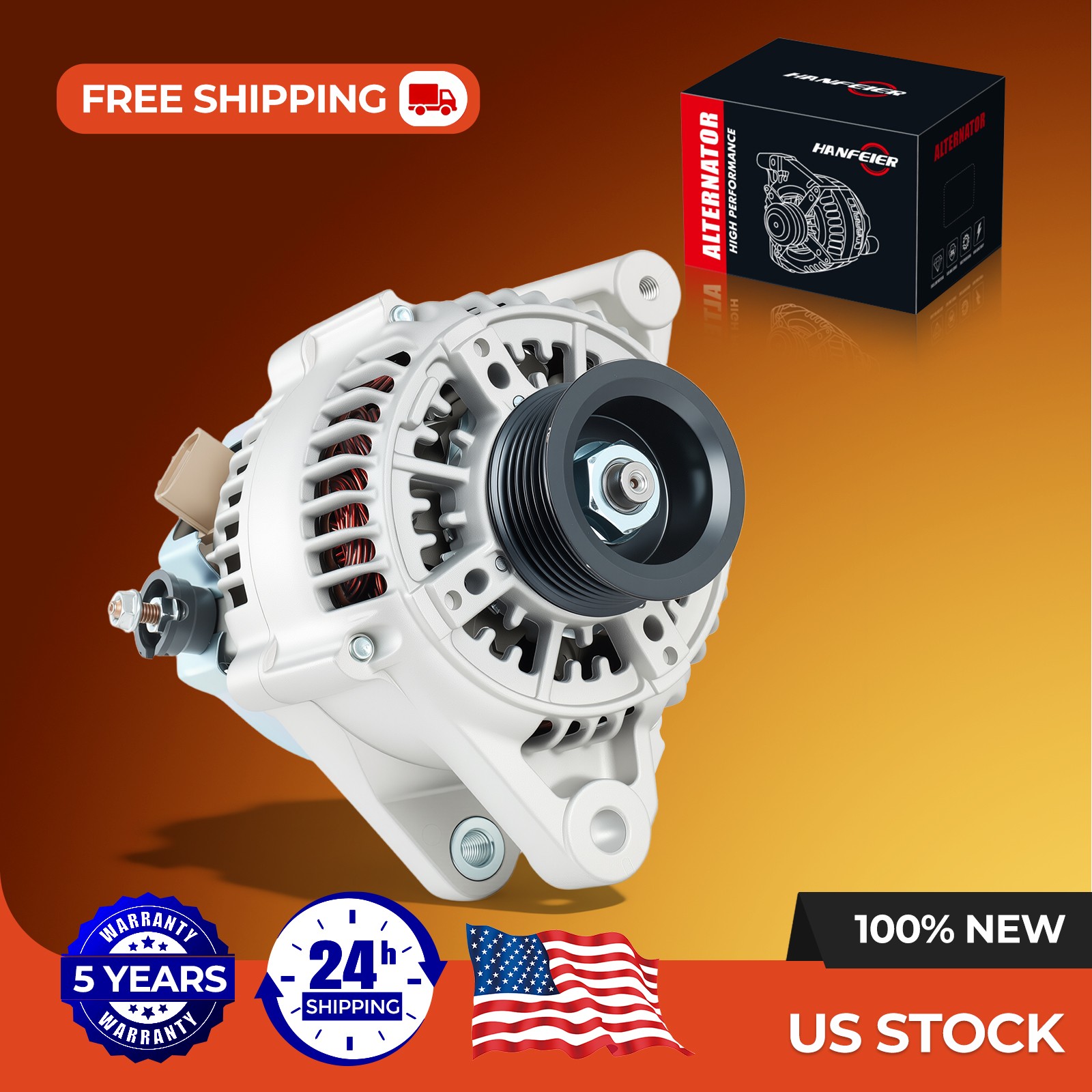 Alternator 13558 3.0L for 1995-99 Toyota Avalon & 1994-96 Camry & Lexus ES300