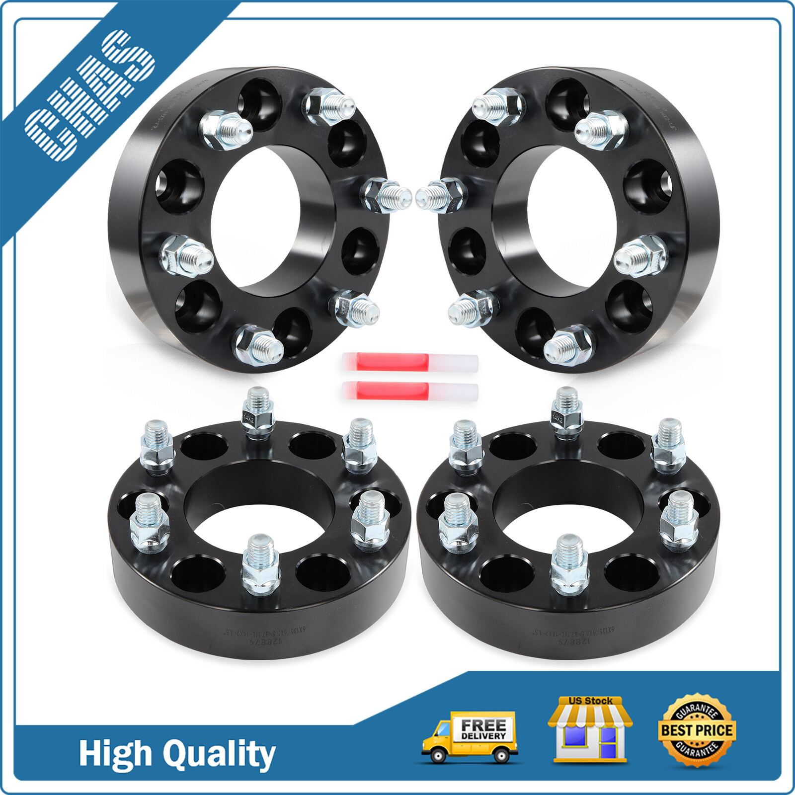 (4) 6x135 to 6x5.5 Wheel Adapters 1.5\