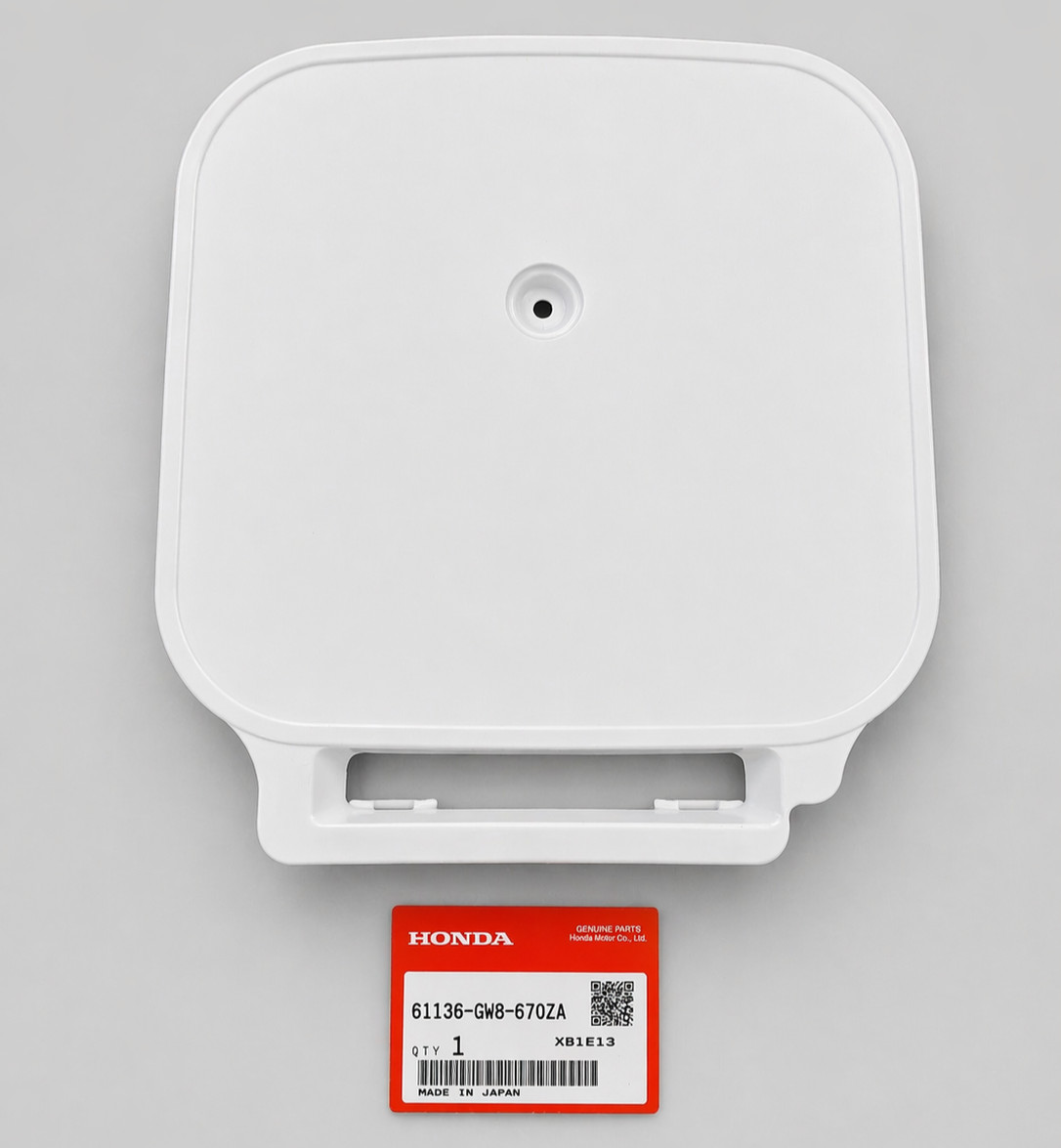 1988-1999 Honda Z50R Z 50 R White Front Number Plate Genuine OEM 61136-GW8-670ZA 1988-1999 Honda Z50R Z 50 R White Front Number Plate Genuine OEM 61136-GW8-670ZA
