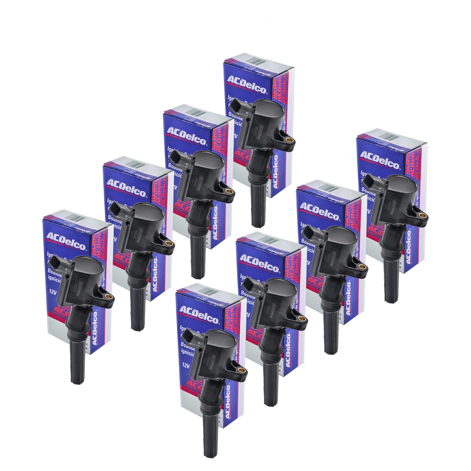 AcDelco 00BS2002 Ignition Coil Pack of 8 for Ford Mercury Lincoln 4.6L 1997-2019