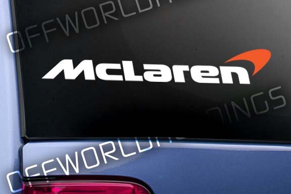 McLAREN Cars logo sticker decal F1 Formula 1 GTR racing motorsport international