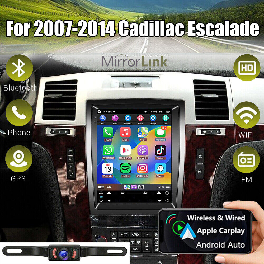Apple Carplay For Cadillac Escalade 2007-2014 Car Stereo Radio GPS Navi WIFI FM