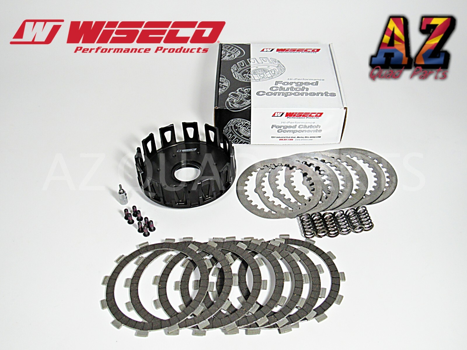 05-14 Honda TRX 400EX Wiseco Heavy Duty Billet Clutch Basket Fibers Springs Stee 05-14 Honda TRX 400EX Wiseco Heavy Duty Billet Clutch Basket Fibers Springs Stee