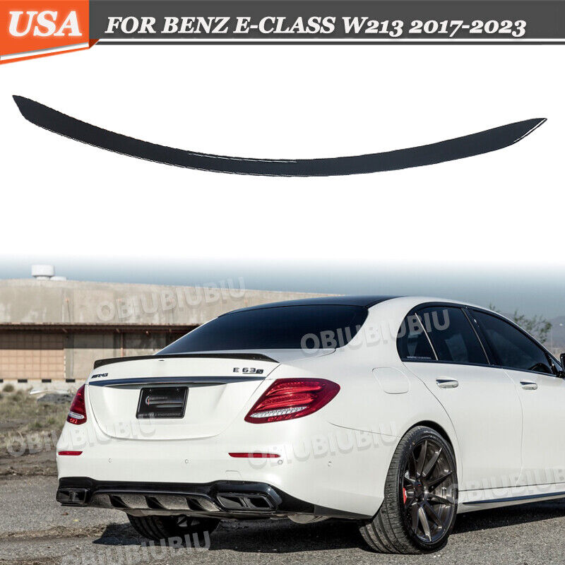 For Mercedes Benz W213 E53 AMG 2017-2023 E63S Style Rear Trunk Spoiler Wing Lip