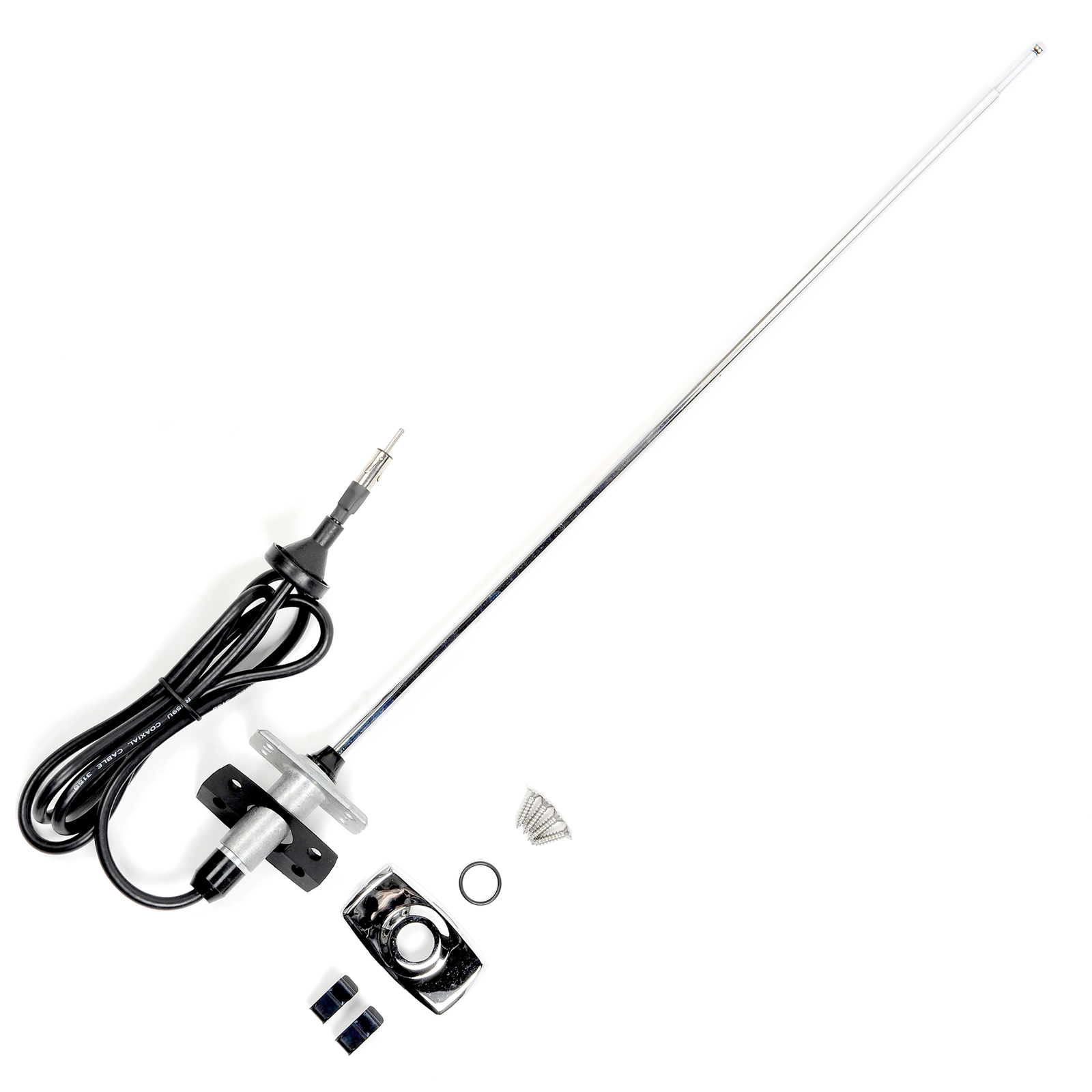 69-70 Ford Mustang & 67-79 F-Series Radio Antenna, Rectangle Base w/ Hardware