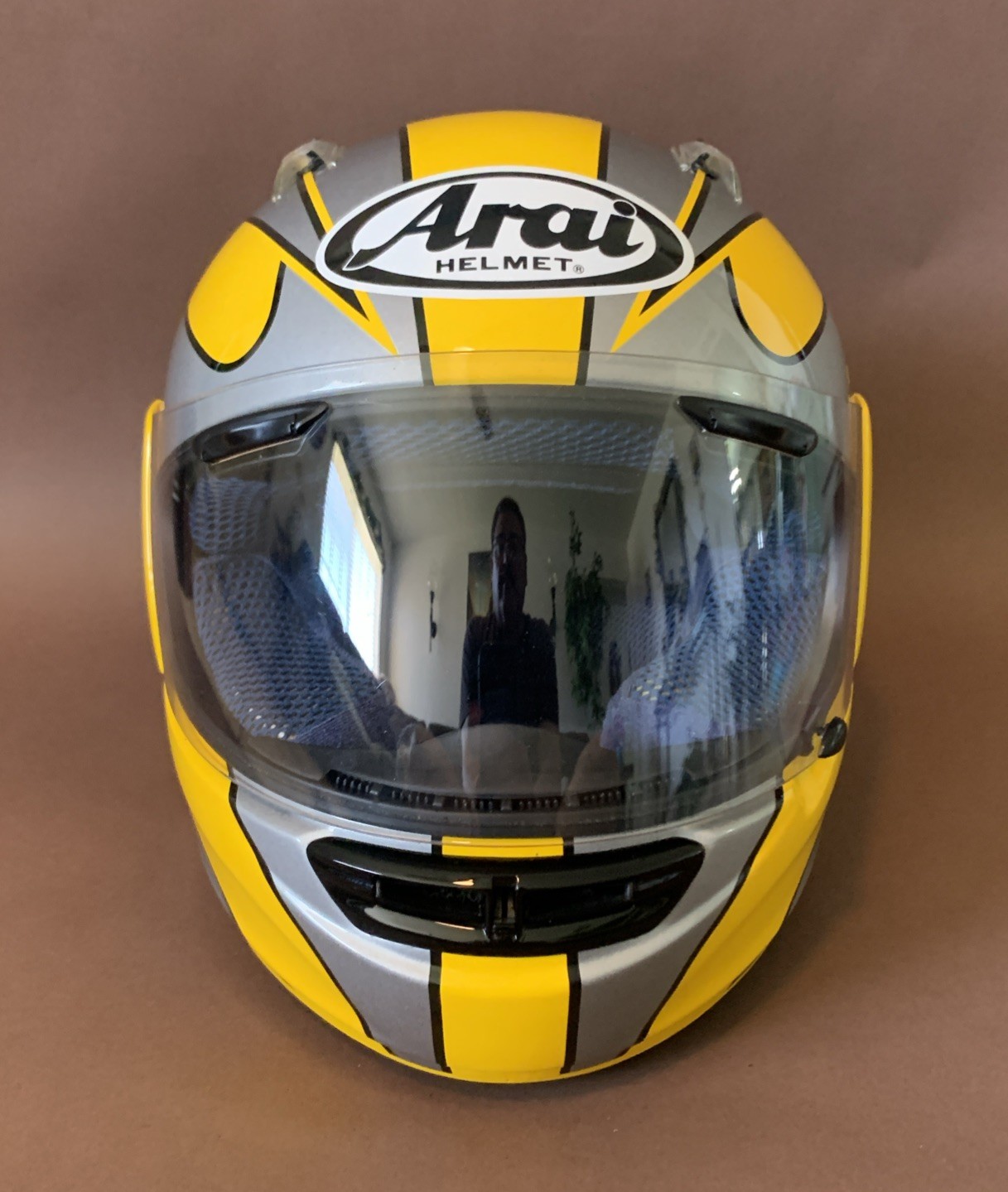 Arai Signet GTR Full Face Motorcycle Yellow Helmet Small SNELL DOT Made in Japan Arai Signet GTR Full Face Motorcycle Yellow Helmet Small SNELL DOT Made in Japan