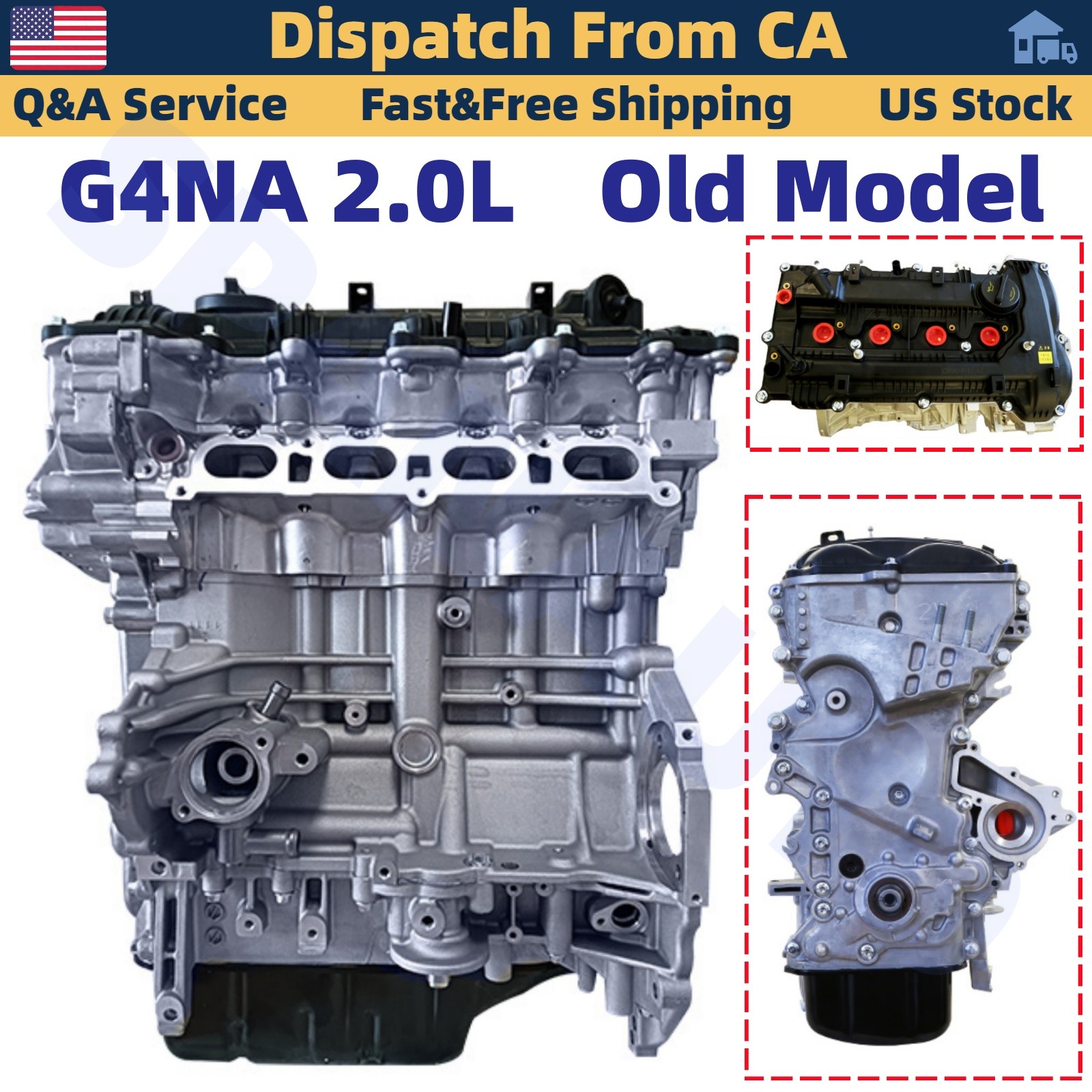 G4NA Engine Long Block for Hyundai Elantra Tucson Sonata Kia Forte Optima 2.0L