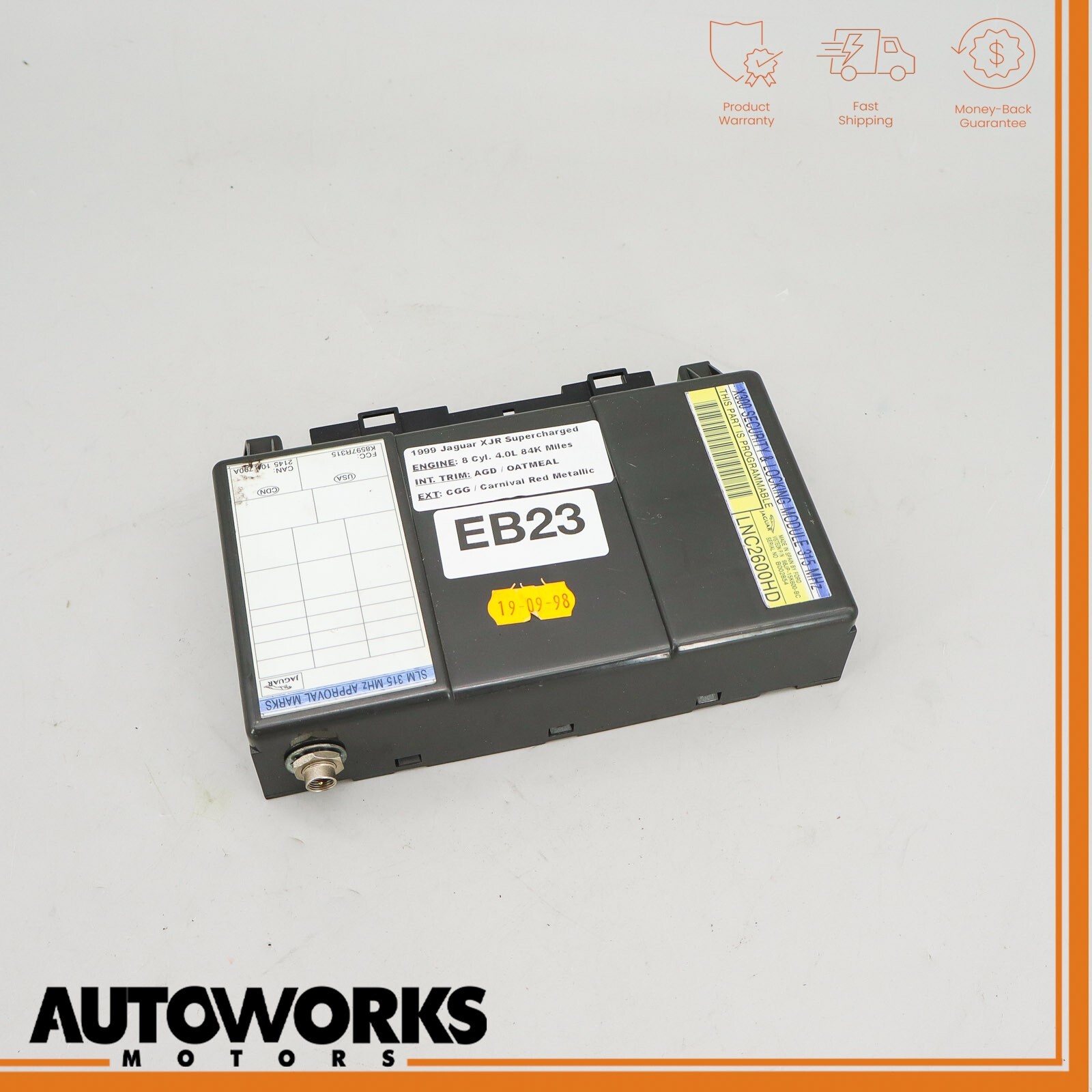 98-03 Jaguar X308 XJ8 XJR Security Locking Module Computer Unit LNC2600HE OEM