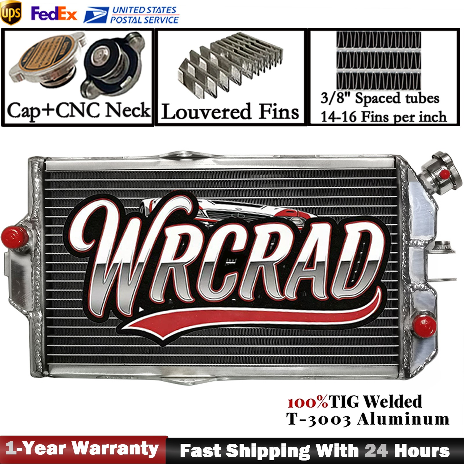 Aluminum Radiator For 1987-1990 1988 Suzuki Quadzilla LT500R Quadracer LT 500 R