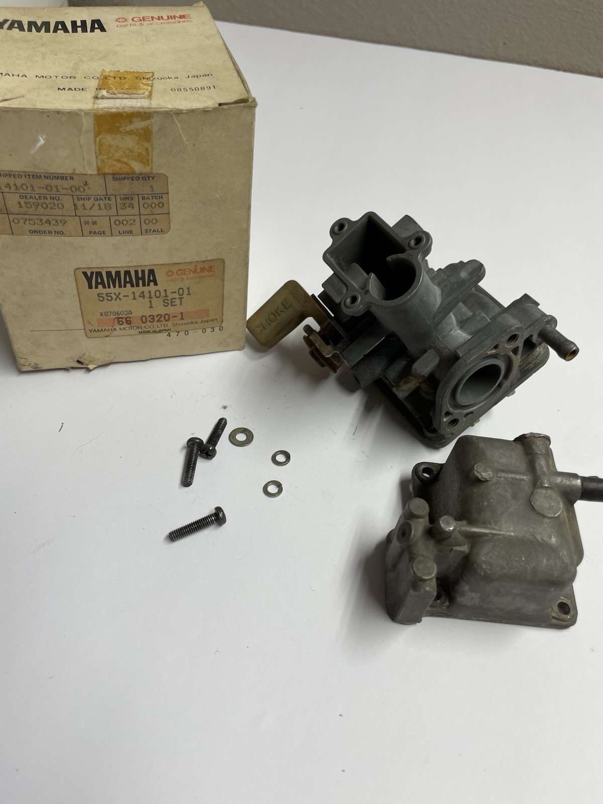 NOS Yamaha Carburetor Set 55X-14101-01