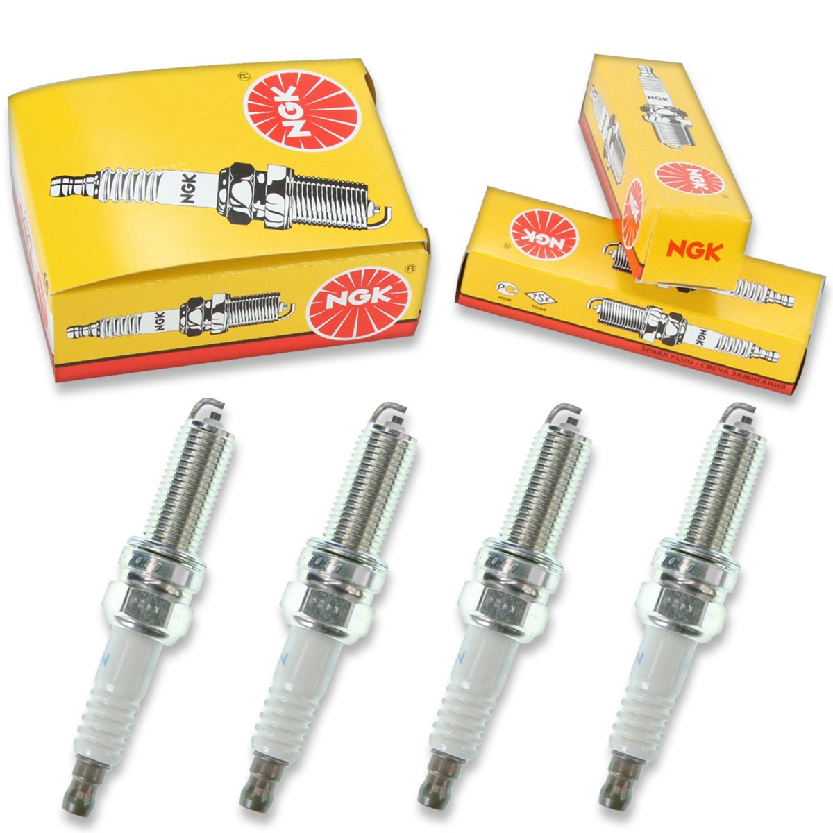 4 pc NGK 92650 LKR6E Standard Spark Plugs for 94709-00437 94702-00437 jn 4 pc NGK 92650 LKR6E Standard Spark Plugs for 94709-00437 94702-00437 jn