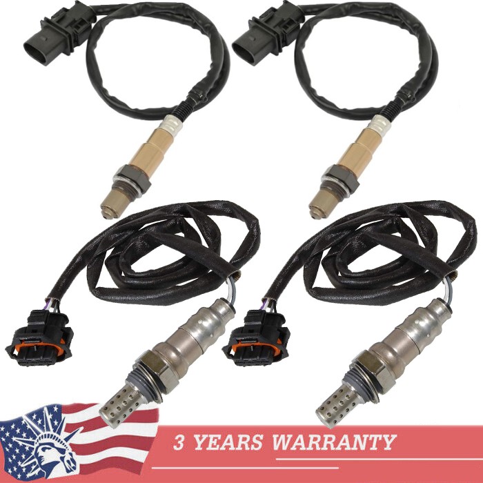4PCS Oxygen Sensor Up+Down For Porsche 2005-2008 Boxster 06-08 Cayman 07-08 911