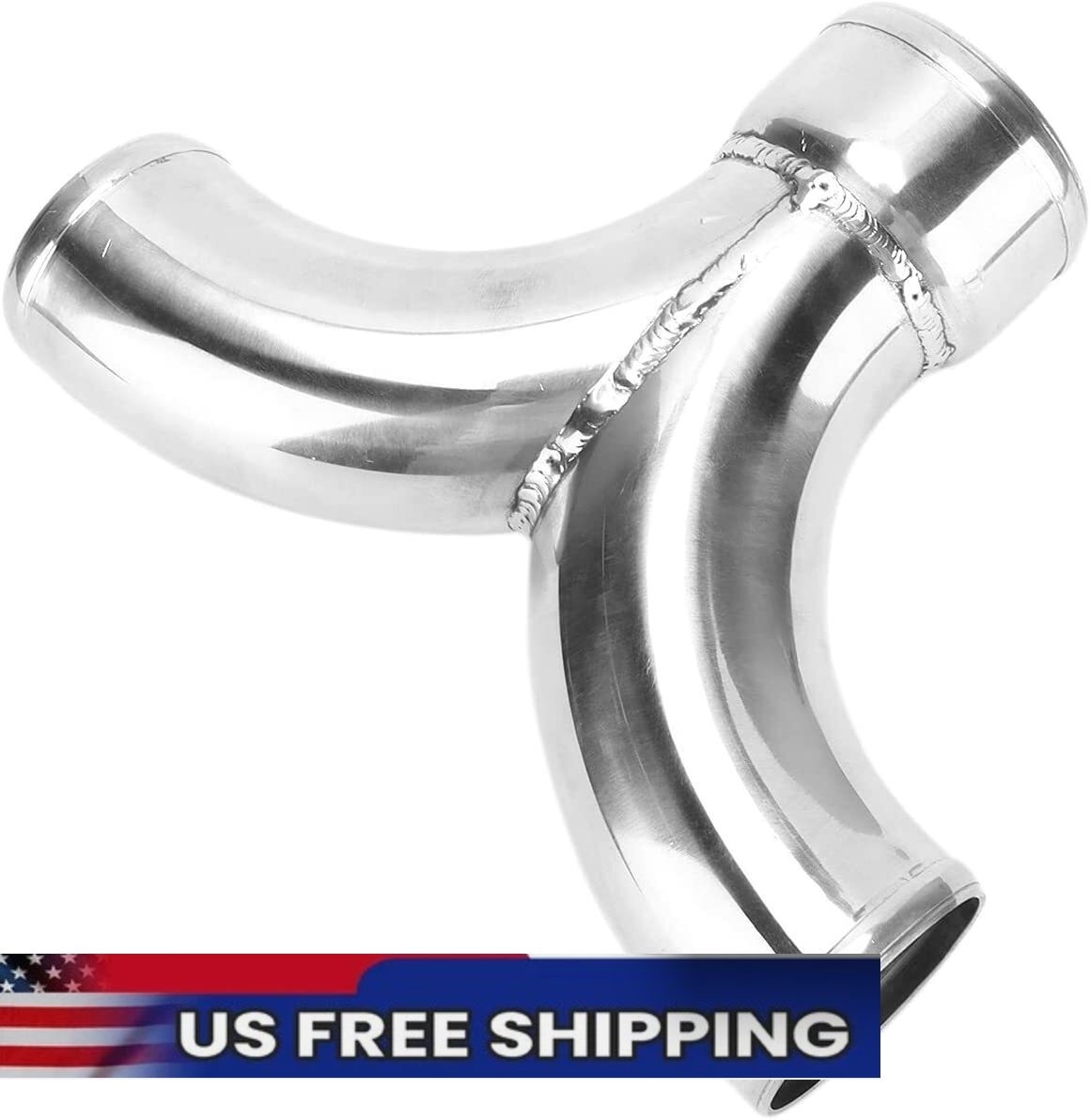 Aluminum Y Pipe Air Intake Twin Turbo FMIC Piping Dual 2.5\