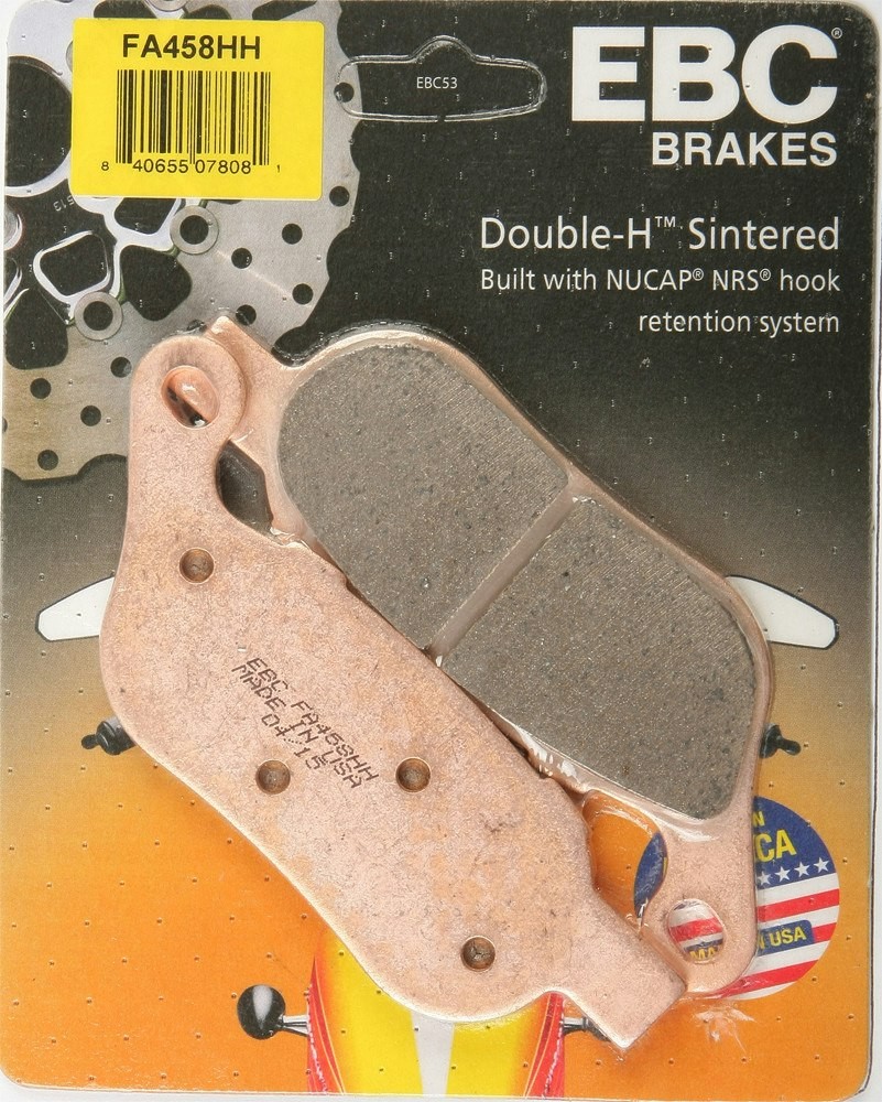 EBC 42298-08 Double H Sintered Rear Brake Pads Harley Dyna Softail 08-17 FA458HH