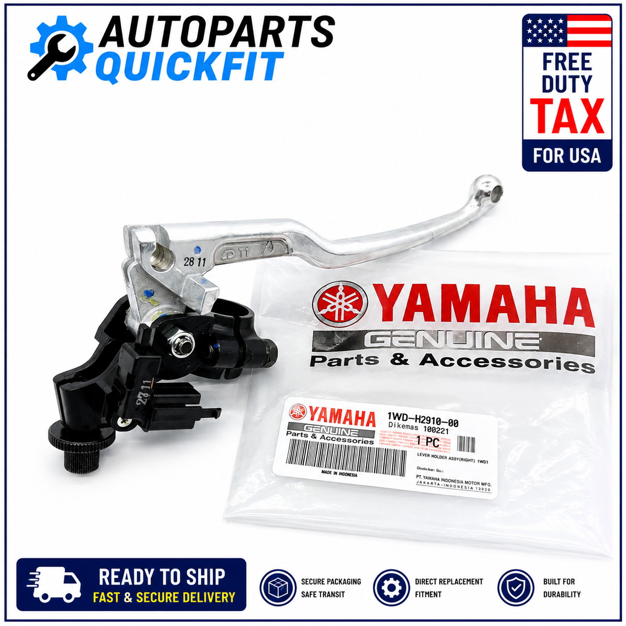 Yamaha YZF R3 MT-03 Left Clutch Lever Holder Assembly 1WD-H2910-00 Genuine